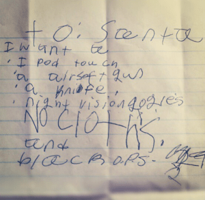 Yeah, we all know kids don't like getting clothes for Christmas. They're not fun like toys. But kids have no idea that they need them.