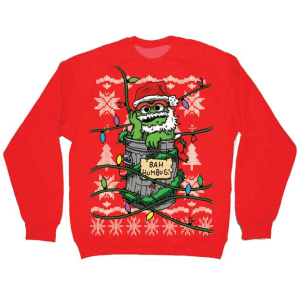 Even in a Santa hat and beard, Oscar is still his old grouchy self. Stay grouchy, my friend.