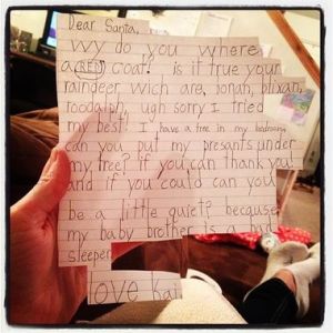 I'm sure Santa could answer those for you soon. And yes, he will be quiet, believe me.