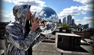 From Divine Secrets of a Domestic Diva: "Who doesn’t love a nice hoodie? If you want to give something a little snazzier than the same old gear, go for this reversible Disco deal! If you really want to jazz it up check out the matching vest, shorts and bikini top. Look out – the Holidays just got HAWT!"