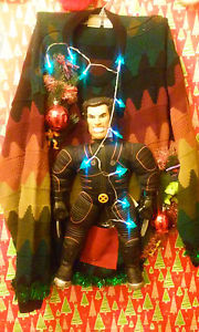 For some reason, despite his popularity, Wolverine doesn't have a Christmas sweater like other Marvel superheroes do. Still, like the blue lights.