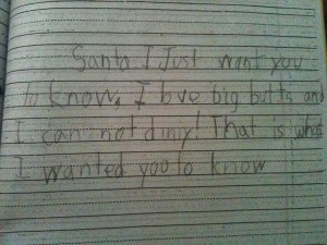 Well, at least the kid didn't use the whole song. Because it has rather adult lyrics. But it's funny.