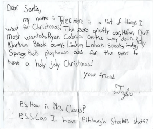 Looks like he left somethings out in his original letter. Not sure if he lives in my area since the Steelers are my local NFL team.