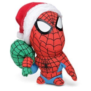 This holiday plush also seems to depict him with a big head. Still, like the Santa hat.