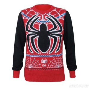 There seems to be quite a few Spider Man Christmas sweaters for some reason. Oh, right, he's very popular at Marvel.