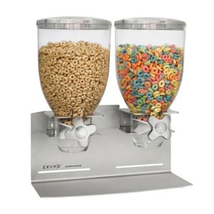 From Divine Secrets of a Domestic Diva: "Let’s call a spade a spade on this one. This is entrapment. Who hasn’t had a morning where you want to sleep in and tell your toddler to go make breakfast themselves? With this automated cereal dispenser, you can pretend you toddler is a cat and they can eat what they can dispense while you sleep in."