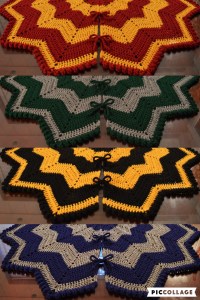 Does each house Christmas tree have their own unique tree skirt? Not sure if I'd want to know that.