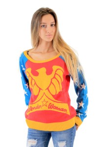 The eagle is on top of the tiara by the way. Also, the sleeves are blue with stars.