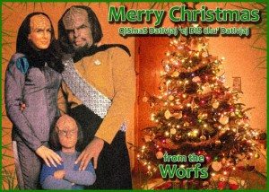 Tragically, the Worfs' domestic happiness wasn't destined to last long. Because K'Ehleyr would later die and his son would later be sent away to his family on Earth. Sure he later marries Jadzia Dax but she dies, too.