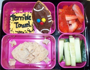 Ditto the Steeler sandwich. Nevertheless, I'm sure parents of the black and gold will love it.