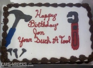 But at least the tool theme is fitting. Though not sure if you should nail it in.