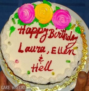 Yeah, including Hell won't give you brownie points. The decorator must have something against the third or is not sure how to spell.