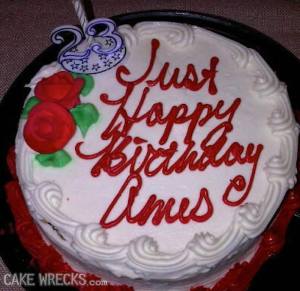 Sometimes you can't always tell what's being said in cursive. But the last part sounds disgusting to me and is surely a typo.