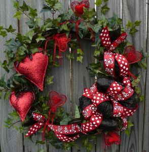 Actually it seems to have red hearts and ribbons all over it. Might be used for spring if it weren't for the V-Day trimmings.