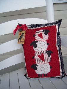 A couple of the sheep even have hearts on their fleece and are stacked against each other. So adorable.