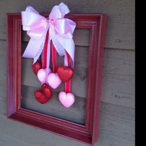Don't forget to put a pink ribbon on top. And paint the frame red while you're at it.