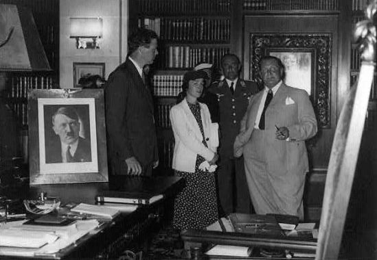 Hermann Göring with Charles Lindbergh. Library of Congress photo