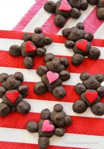 Because each of these has a real big heat. Yes, they're cookies but they're so cute.