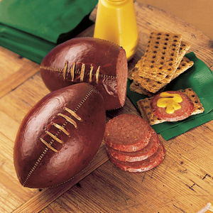 So this is football sausage. Not sure what to make of this if you ask me.