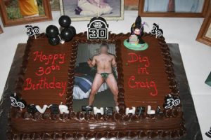 I'm not sure what the hell they were thinking when it came to depicting the birthday boy in a speedo. That's just embarrassing and insane.