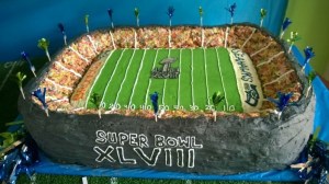 Of course, the Broncos won that one. But I do like how they used fancy toothpicks. That's great.