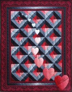 Well, it has a 3 dimensional look to it. Love the hearts coming down from a distance.