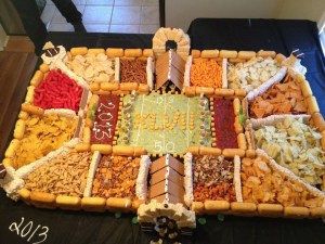 Now this one consists of dip and not many healthy snack options. Still, it works.