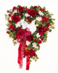 Well, it has roses and other flowers. And yes, it looks like it comes from a store. But it's quite stunning nonetheless.