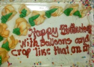 How about a cake with roses instead? Because that's just what they're getting.