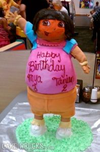 Okay, I was wrong. Uh, either Dora has a severe weight problem or she's 9 months pregnant. And I'm hoping she has a severe weight problem because I don't want to think about the latter.