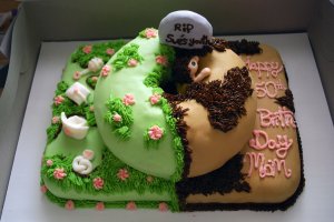 Basically it's saying that now that her youth is over, prepare for the inevitability of death. Nice touching message.