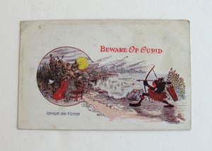 Is Cupid supposed to be the African tribesman that's depicted in highly racist caricature? Got it.