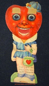 However, a girl with a heart head is the stuff of nightmares. No, that's not cute. That's terrifying for a V-Day horror movie.