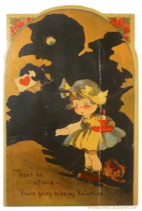 Uh, girl, you have every right to be afraid right now. Because you're being pursued by a monstrous shadow with a card. Yeah, run for your life now.