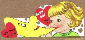 Or is it supposed to be blowjob? Because that's how I take it away from this picture.