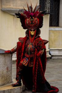 Yeah, I know he looks a bit strange. But you get costumes like this at the Carnival of Venice.