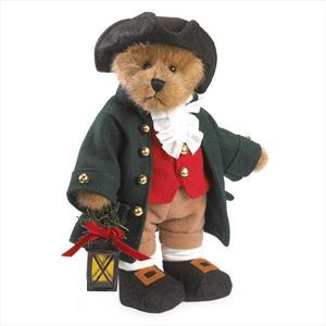 Sure you may find it odd that he's dressed from the 18th century. But his attire suggests a festive spirit at the tavern.