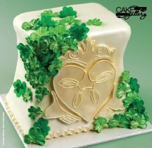 Okay, this is from a bakery and might be used for a wedding. But what a wonderful cake it surely is.