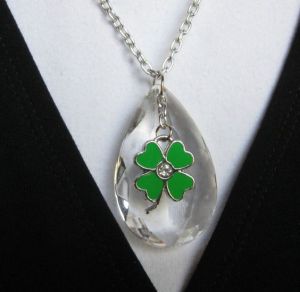 Well, certainly goes with the earrings. Though it has a crystal drop underneath. Etsy listing, by the way.