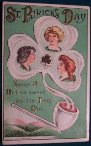 And in Ireland, you'll find Irish girls come in 3 different varieties such as blond, brunette, and redhead. As this pipe shamrock smokescreen can show.