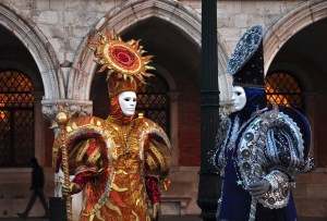 After all, they're dressed to reflect that. And they each have the sun and the moon on their heads.