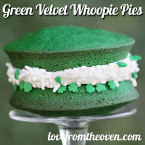 Well, green velvet gobs anyway. Yes, they're also called whoopie pies but I think the name is ridiculous.