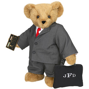 Okay, not really. But you have to like how he has an initialed briefcase and his own calculator.