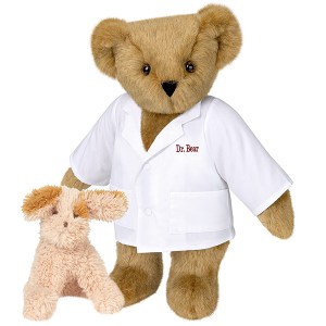 So that's what a teddy bear vet looks like. Not sure what to think about the bunny though.