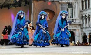 Well, this makes for a rather haunting trio. If their costumes weren't so festive and colorful.