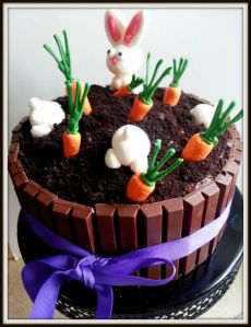 Guess KitKat bar fencing isn't 100% effective. Figures. Like the bunnies though.