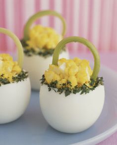 They're actually deviled Easter basket eggs. So it's no big deal. Though kind of disturbing if you think about it.