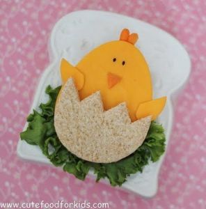 Though this cheesy chick will soon be eaten. But it's all so adorable.