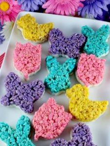 Each one is in the shape of a spring or Easter motif. Love the purple butterflies.