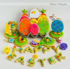 These even spell out, "Happy Easter." Professionally made, but very charming if you ask me.